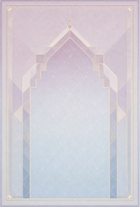 Zainyunoor new Muslim prayer rug design 01 for wholesale and custom pattern inquiry