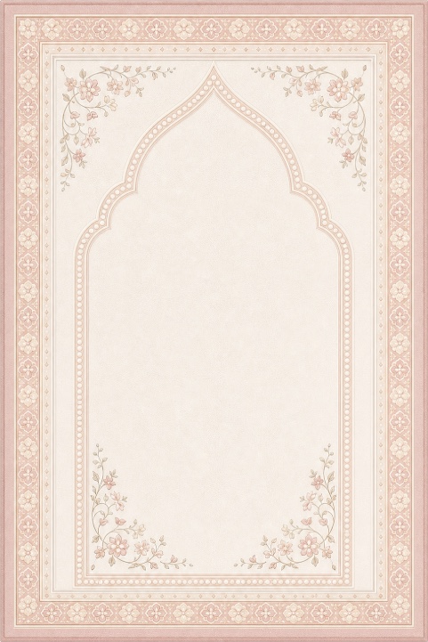Zainyunoor new Muslim prayer rug design 02 for wholesale and custom pattern inquiry