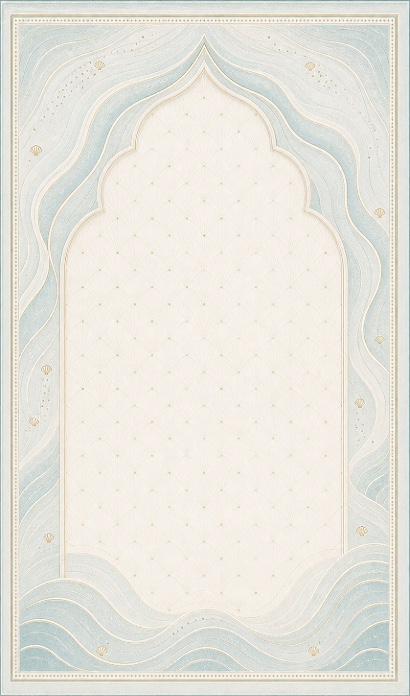 Zainyunoor new Muslim prayer rug design 09 for wholesale and custom pattern inquiry